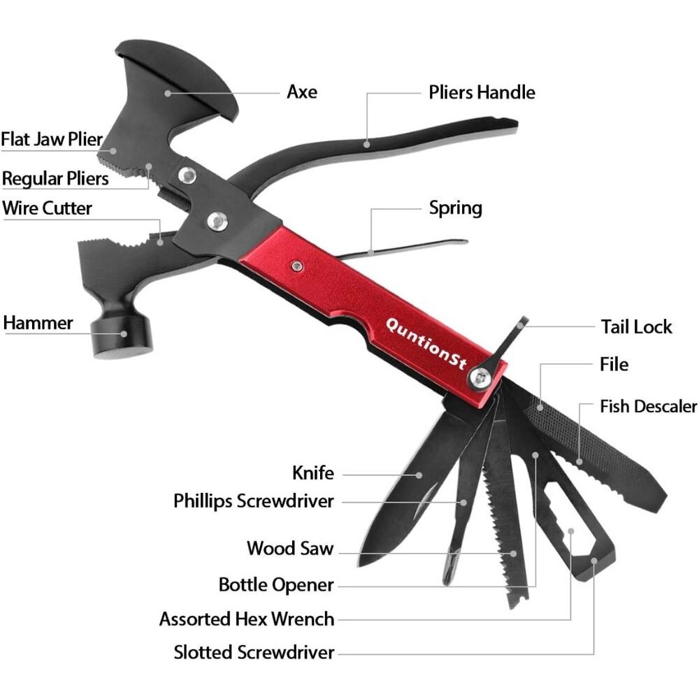 Camping Gear Multitool, Stocking Stuffers for Men… - image 4